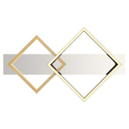 Luminosa Lighting Luminosa Lesina 59X36Cm Integrated Led Semi Flush Ceiling Light Chrome Led 3000K - thumbnail 4