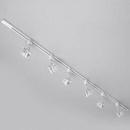 Litecraft Greenwich White 6 Head 2M Straight Kitchen Track Light With Led Bulbs - thumbnail 3