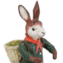 AB Tools Rabbit Figure Statue Cast Iron Mascot Ornament Sculpture House Home Animal - thumbnail 2