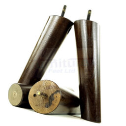 L&F Wood Legs Antique Brown 180mm High Set Of 4 Replacement Angled Furniture Legs Set Of 4 Sofas Chairs Stools M8 - thumbnail 4