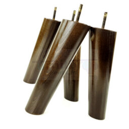 L&F Wood Legs Antique Brown 180mm High Set Of 4 Replacement Angled Furniture Legs Set Of 4 Sofas Chairs Stools M8 - thumbnail 3