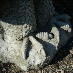 Pair Of Giant Eagles Stone Garden Statues - thumbnail 5