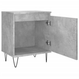 Berkfield Elegant Bedside Cabinets 2 Pcs Concrete Grey 40X30X50 Cm Engineered Wood - thumbnail 6