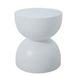 Nordlys Side Table In Black Magnesite Indoor Outdoor Modern Design Style Living Room - thumbnail 1