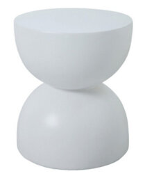 Nordlys Side Table In Black Magnesite Indoor Outdoor Modern Design Style Living Room - thumbnail 2