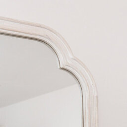 Melody Maison White Washed Distressed Wooden Frame Wall Mirror - 40Cm X 75Cm - thumbnail 2