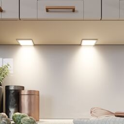 Sensio Plaza Stainless Steel Effect Mains-Powered Led Neutral White Under Cabinet Light Ip20 (L)100mm (W)100mm, Pack Of 3 - thumbnail 3