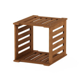 Walplus Turn-N-Tube Pair Of 3-Tier End Tables, Compact Storage Shelves, French Oak/black - thumbnail 6