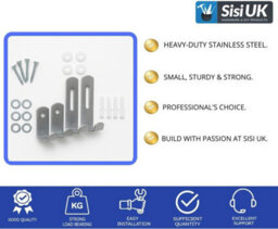 Sisi UK Large Picture Hanging Kit With Screws Plugs And Clips For Wall Mirror And Frame Mounting On Plasterboard Or Solid Walls - thumbnail 3