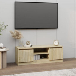 Berkfield Tv Cabinet With Door Sonoma Oak 102X30X36 Cm - thumbnail 1
