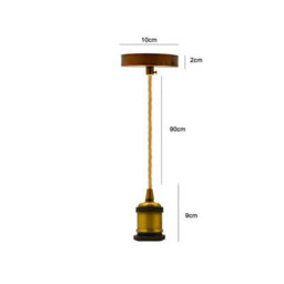 Vintage Industrial Metal Pendant Light 26Cm, Retro Pendant Lamp For Restaurant & Kitchen - thumbnail 2