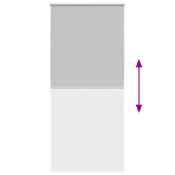 Berkfield Reflective Roller Blind Blackout 80 X 230 Cm Grey - thumbnail 9