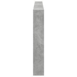 Berkfield Headboard Cabinet With Led Concrete Grey 220X17X102 Cm - thumbnail 7