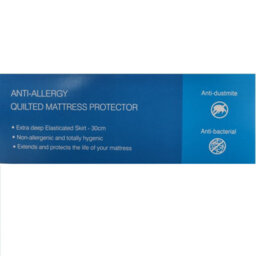 Gr8 Home Extra Deep Anti Allergy Quilted Mattress Protector Fitted Bed Sheet Cover Topper Super King - thumbnail 6