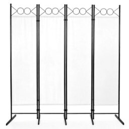 3 Panels Foldable Screen Room Divider Wall Privacy Screen Partition Freestanding - thumbnail 1