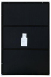 "Mirroroutlet Artus - Black Aluminium Edged Wall Mirror 47"" X 31"" (120Cm X 80Cm)" - thumbnail 8