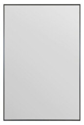 "Mirroroutlet Artus - Black Aluminium Edged Wall Mirror 47"" X 31"" (120Cm X 80Cm)" - thumbnail 3