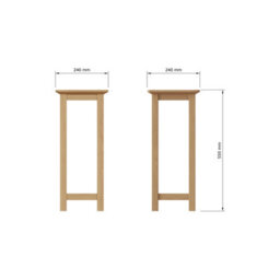 Fwstyle Natural Oak Side Table - thumbnail 4