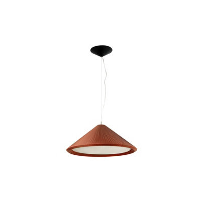 Luminosa Lighting Luminosa Hue 3 Light Small Dome Ceiling Pendant Burgundy, E27 - image 1