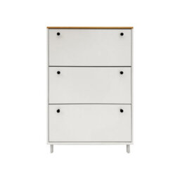 Hygrad Built to Survive 3 Drawer Shoe Cabinet Storage Cupboard Footwear Stand Organizer Rack Wooden Unit - thumbnail 1