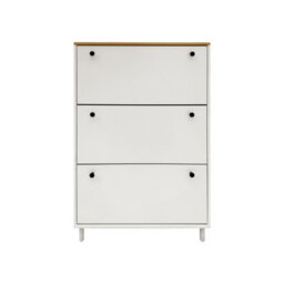 Hygrad Built to Survive 3 Drawer Shoe Cabinet Storage Cupboard Footwear Stand Organizer Rack Wooden Unit - thumbnail 3