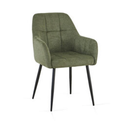 Sonara Ergonomic Dining Chairs Set Of 4 With Plush Chenille Upholstery And Metal Legs - thumbnail 9
