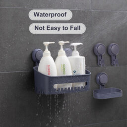 Bathroom Shelf Soap Toothbrush Suction Set - thumbnail 5