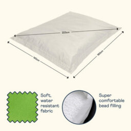 Icon Giant Indoor Outdoor Bean Bag Floor Cushion Lime - thumbnail 6