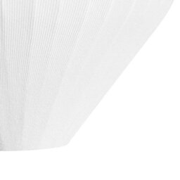 Wyld And Coco Ribbed Fabric Pendant Lamp White - Diffused Soft Light For Living And Dining (W30 X D30 X H92Cm) - thumbnail 6