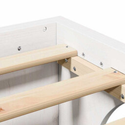 Berkfield Bed Frame White 90X200 Cm Solid Pine Wood - thumbnail 9