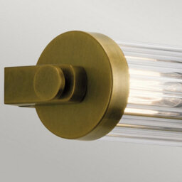 Luminosa Lighting Luminosa Kichler Azores Bathroom Wall Lamp Natural Brass, Ip44 - thumbnail 2
