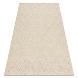 RugsX Wool Carpet Tahar 99001B Cream - Hand-Woven Loop, Rhombus, Boho  120X180 Cm - thumbnail 4