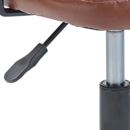 Beliani Desk Chair Algerita Faux Leather Brown - thumbnail 9