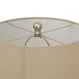 Twill  Weave  Ceramic  Table  Lamp  With  Linen  Shade - thumbnail 4