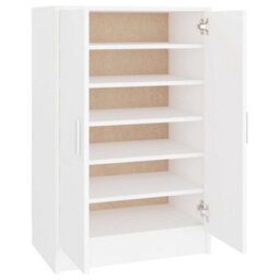 Berkfield Shoe Cabinet White 60X35X92 Cm Engineered Wood - thumbnail 6