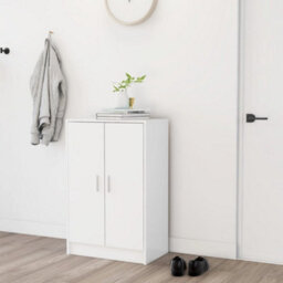 Berkfield Shoe Cabinet White 60X35X92 Cm Engineered Wood - thumbnail 3