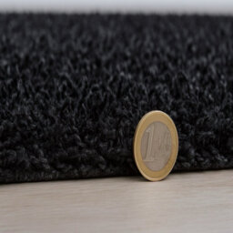 Uetian Anthracite Shaggy Rug Soft Dense Pile Modern Floor Rug (160X230 Cm) - thumbnail 2