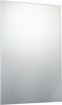 60 X 90Cm Rectangle Frameless Bathroom Mirror With Wall Hanging Fittings - image 1