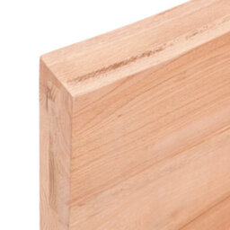 Berkfield Wall Shelf Light Brown 60X20X6 Cm Treated Solid Wood Oak - thumbnail 3