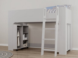 Flintshire Furniture Eden Mid Sleeper Grey With Storage - thumbnail 2