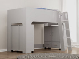 Flintshire Furniture Eden Mid Sleeper Grey With Storage - thumbnail 3