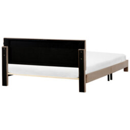 Beliani Bed With Storage Drawers Velvet Lonzac 180 X 200 Cm (Eu Super King) Taupe - thumbnail 8