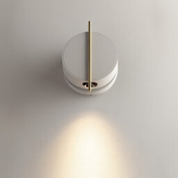 Luminosa Lighting Luminosa Nuance Modern Integrated Led Wall Lamp White And Brass 3000K 200Lm - thumbnail 4