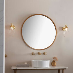 Luminosa Lighting Luminosa Faraday Bathroom Adjustable Dome Wall Light With Pull Cord Satin Brass Glass Shade - thumbnail 3