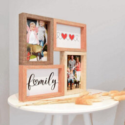 Nielsen Accent Photo Collage Frame For 4 Pictures 4X6In - Mixed Wood Finishes - thumbnail 4