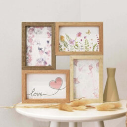 Nielsen Accent Photo Collage Frame For 4 Pictures 4X6In - Mixed Wood Finishes - thumbnail 2