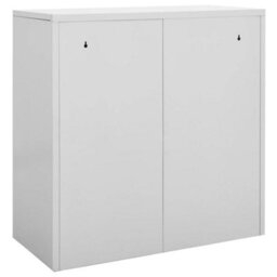 Berkfield Locker Cabinets 5 Pcs Light Grey 90X45X92.5 Cm Steel - thumbnail 5
