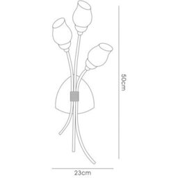 Luminosa Lighting Luminosa Rimini Wall Lamp 3 Light G9 Satin Chrome - thumbnail 3