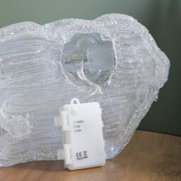Samuel Alexander 27Cm Battery Powered Light Up Ice Frosted Christmas Doe & Fawn With Leds - thumbnail 8