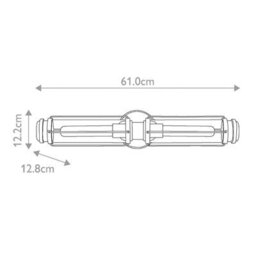 Luminosa Lighting Elstead Masthead 2 Light Outdoor Wall Light Polished Chrome & Black Ip44 - thumbnail 2